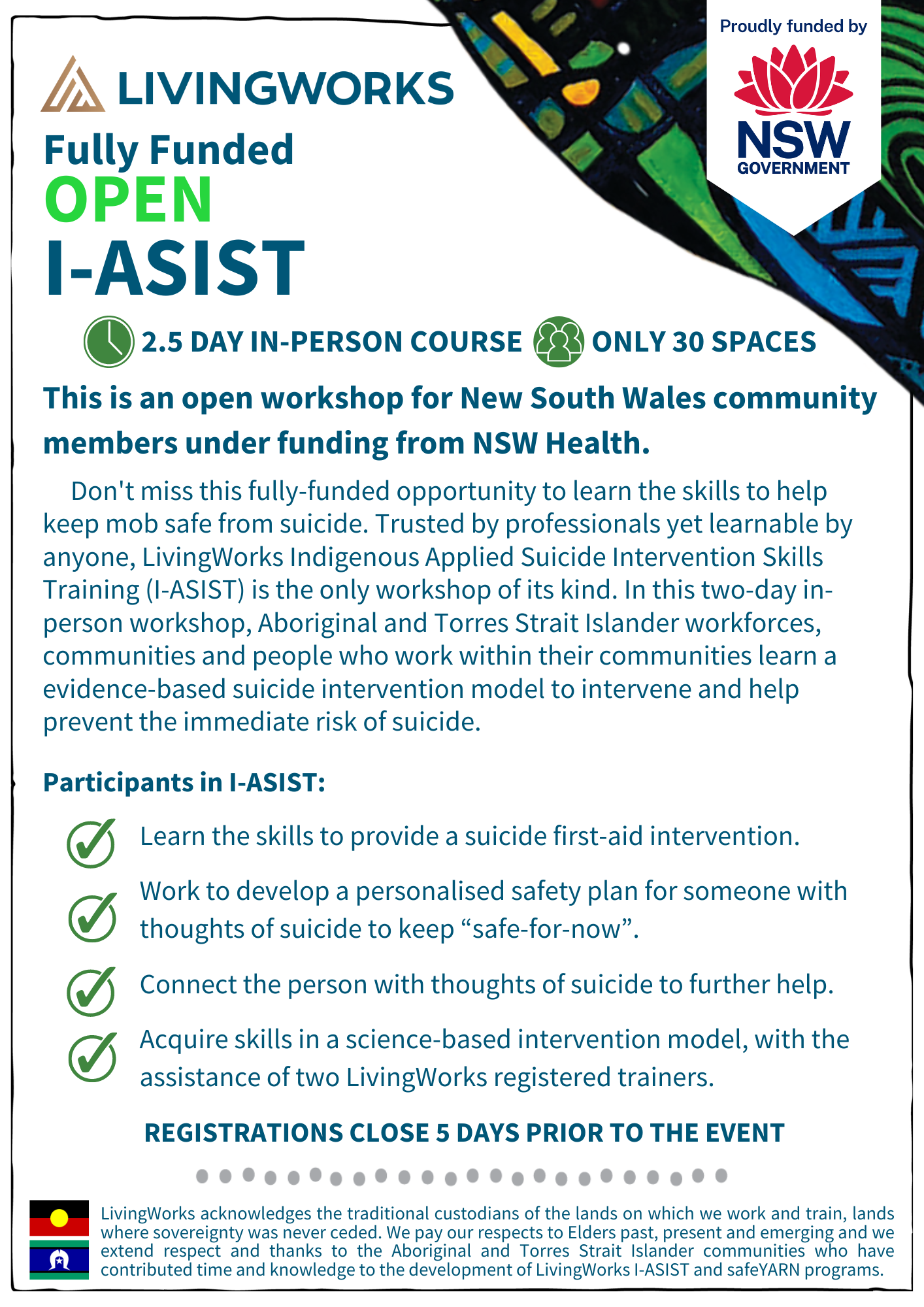 FullyFunded IASIST Broken Hill 1314 July Tickets, The Salvation