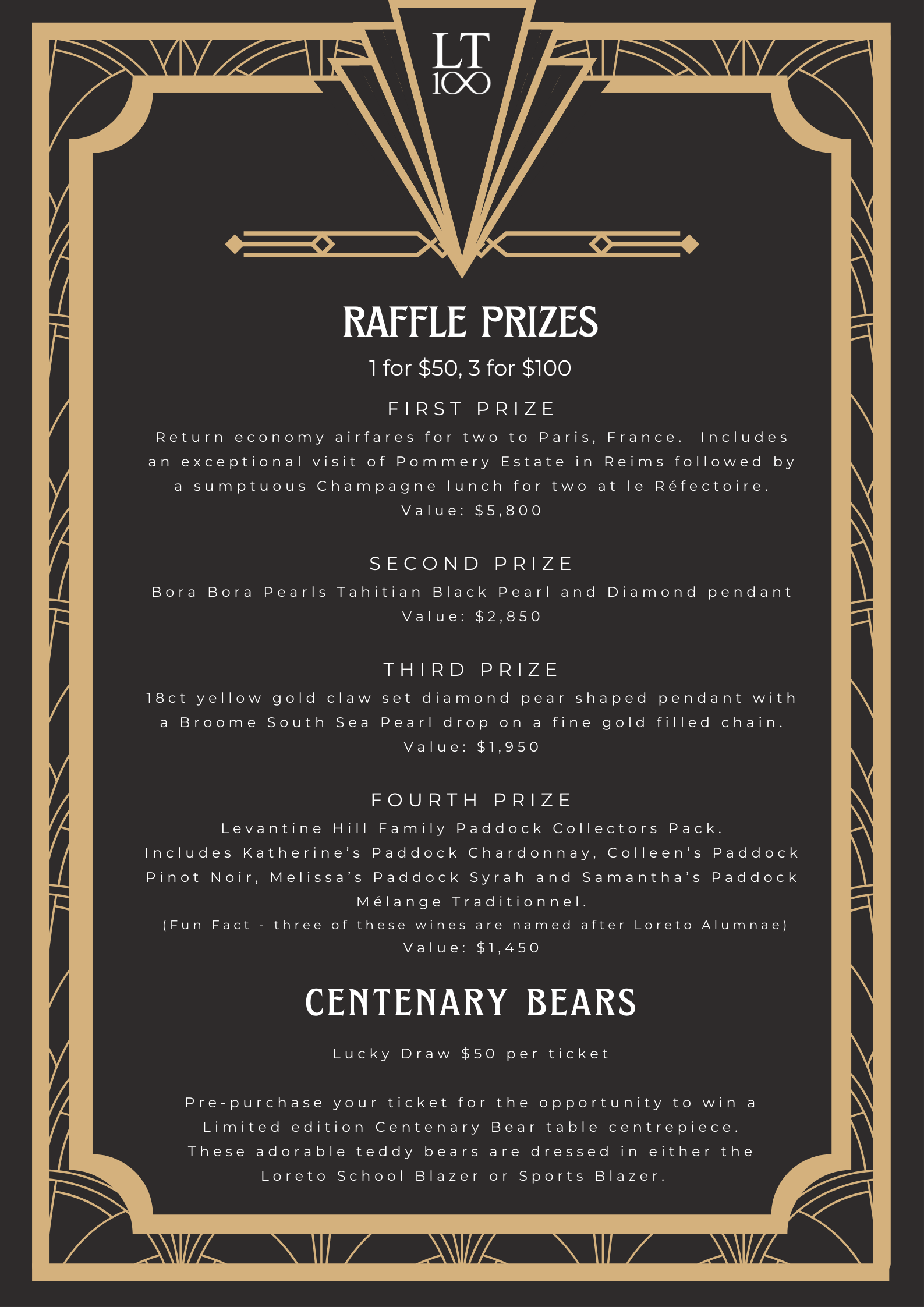 Loreto Centenary Gala Ball Tickets, Melbourne Town Hall, Melbourne