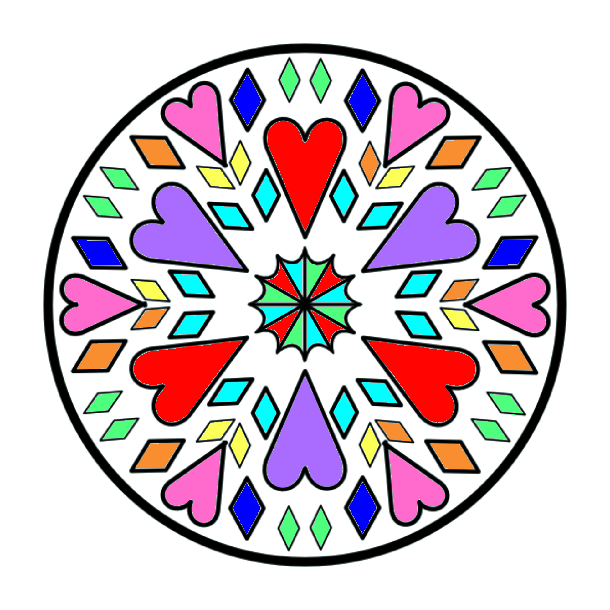 Connections Matter Hearts Mandala