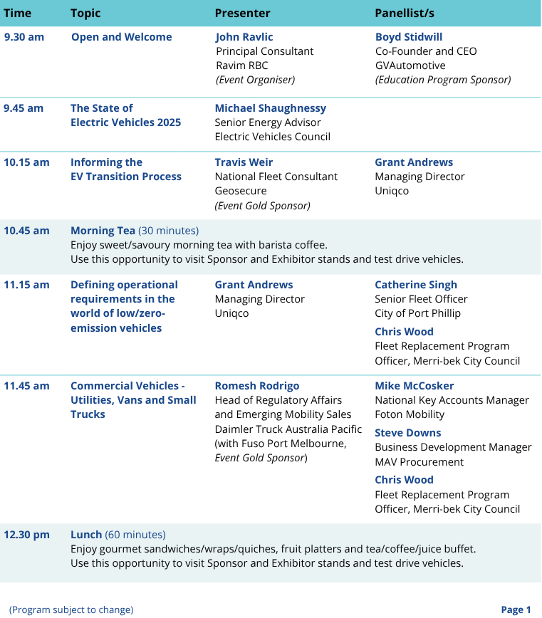 Education Program page 1