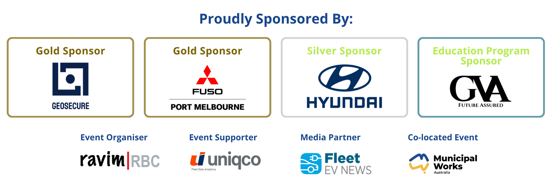 Proudly sponsored by logos