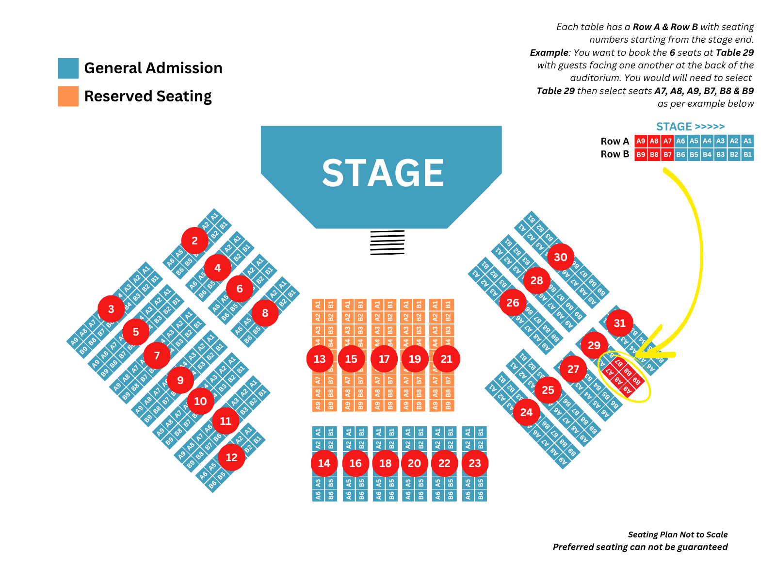 2026 Business Awards Seating Plan