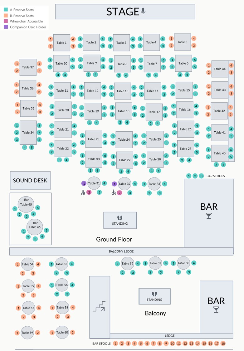 Map 1A - Max Seats