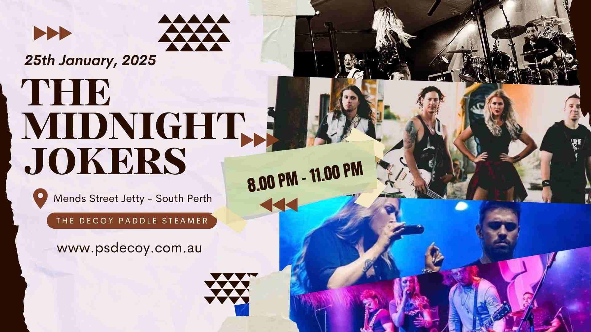THE MIDNIGHT JOKERS LONG WEEKEND SATURDAY 25 JANUARY 2025 Tickets