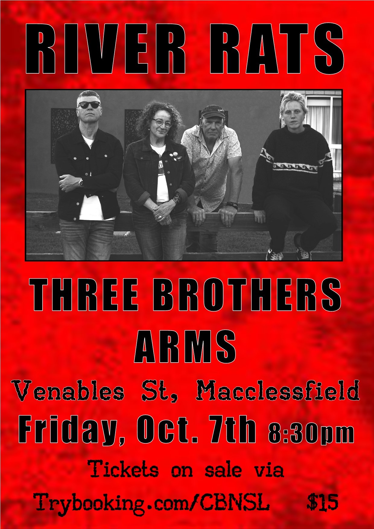 The River Rats play The Three Brothers Arms Tickets, The Three Brothers Arms, Macclesfield