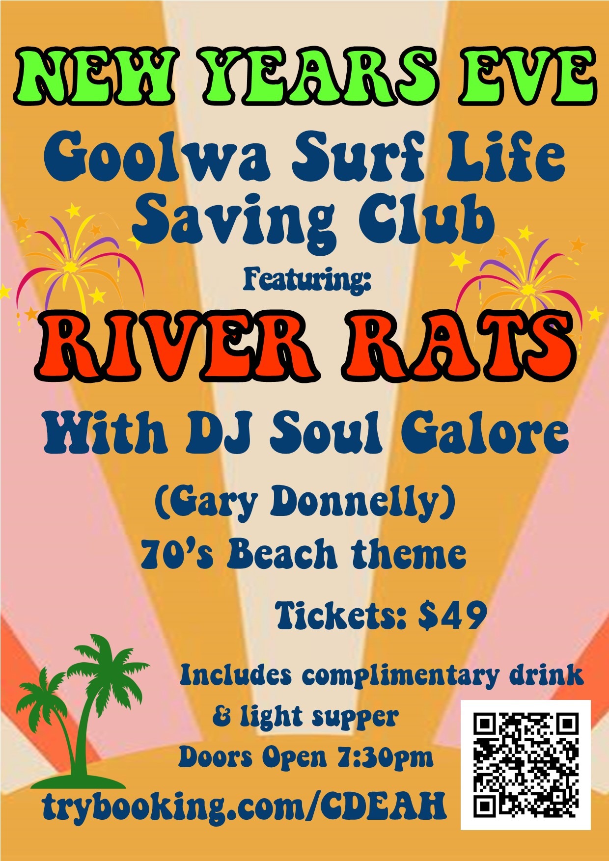 New Year's Eve at Goolwa Surf Club with The River Rats Tickets, Goolwa
