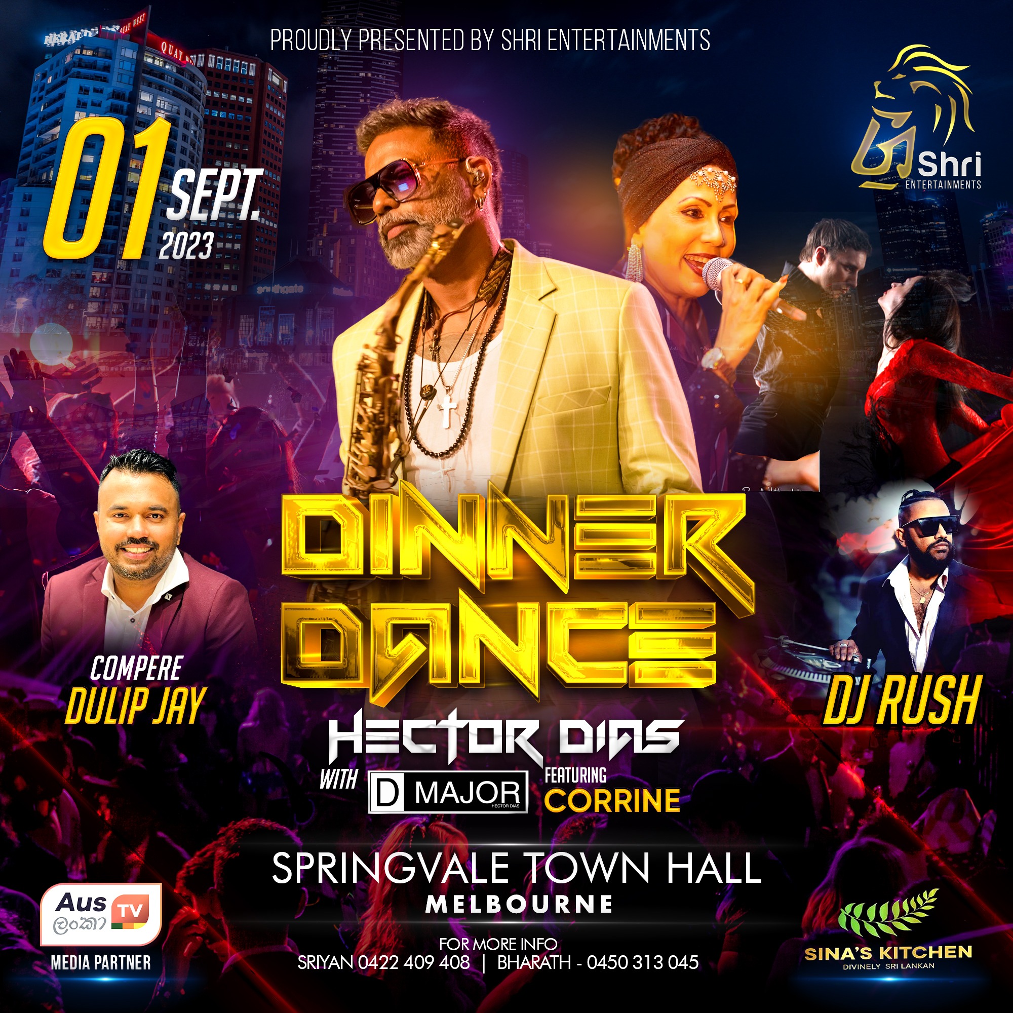 Hector Dias with D Major Dinner Dance Melbourne 2023 Tickets