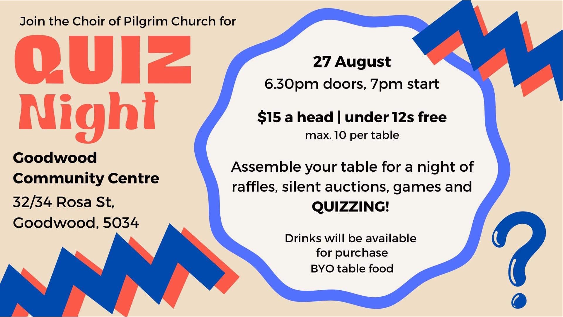 Quiz Night Tickets, Goodwood Community Centre, Goodwood TryBooking Australia