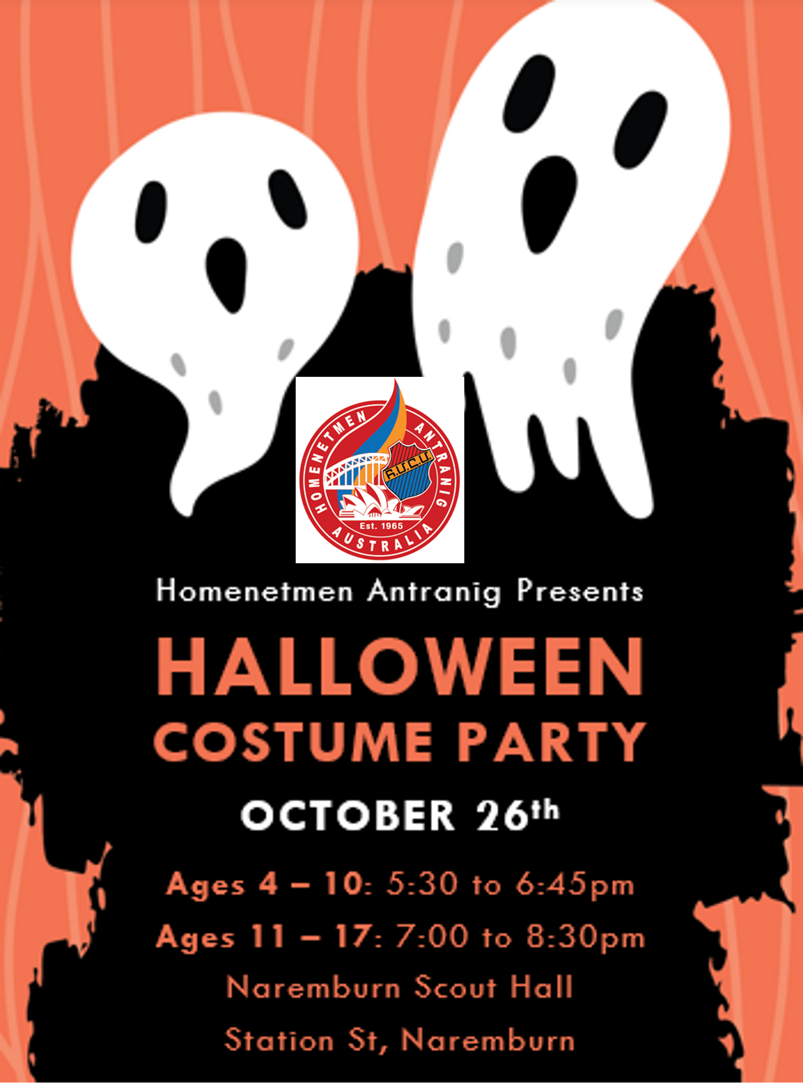 Halloween Costume Party Tickets, 2nd Willoughby Scout Hall, Naremburn