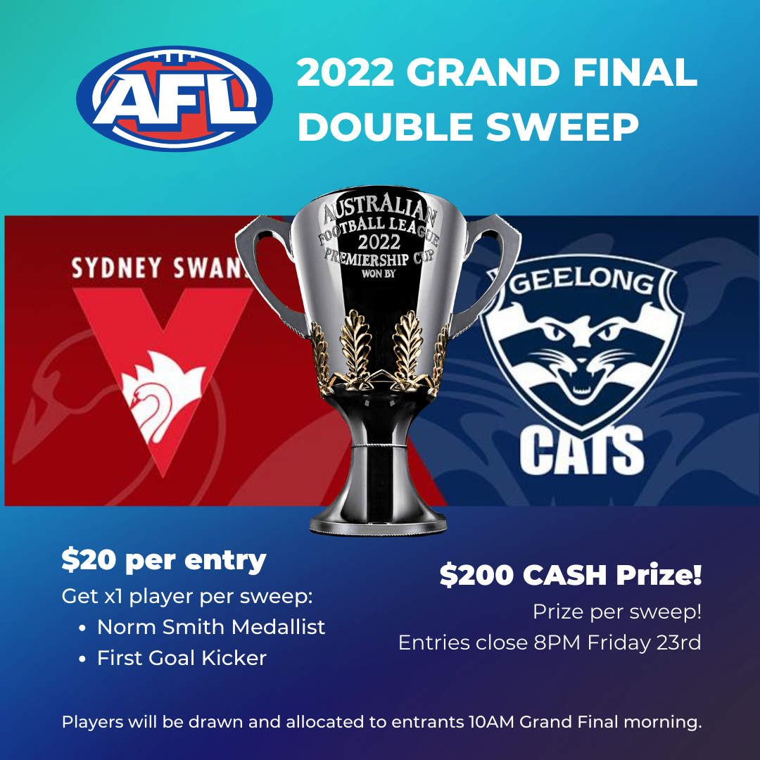 2022 AFL Grand Final Double Sweep Tickets TryBooking Australia