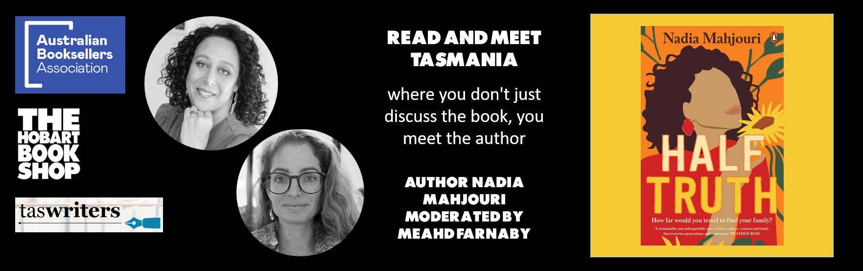 Read and Meet Tasmania : Session 4 with Nadia Mahjouri