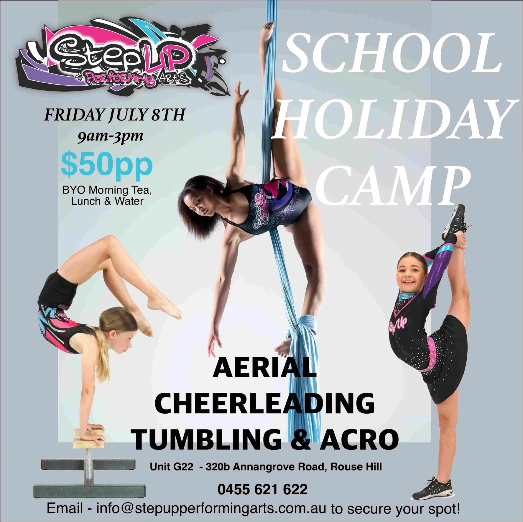 School Holiday Camp Tickets, Step Up Performing Arts, Rouse Hill