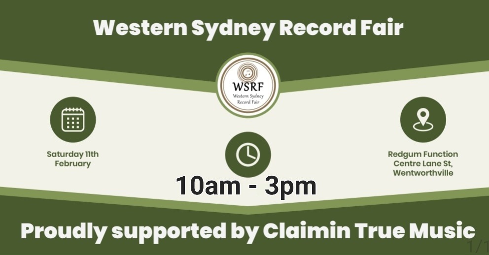Western Sydney Record Fair Tickets, Redgum Function Centre