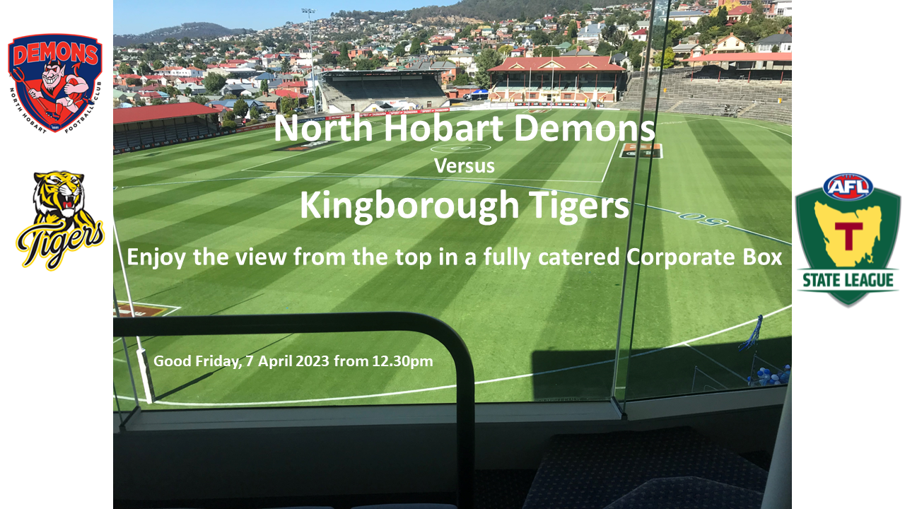 North Hobart Football Club Game Day Corporate Box 4 Tickets, North