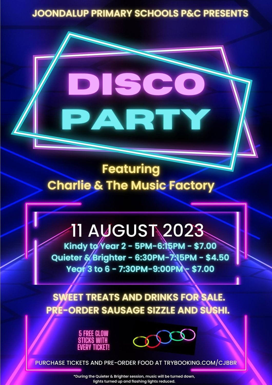 Joondalup Schools Disco 11/08/2023 Tickets, Joondalup Primary Schools