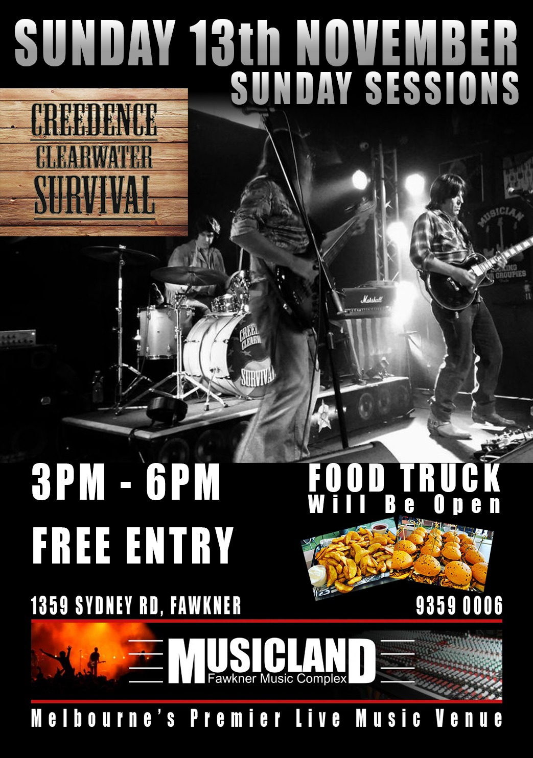 Sunday Sessions Creedence Clearwater Survival Tickets, Musicland