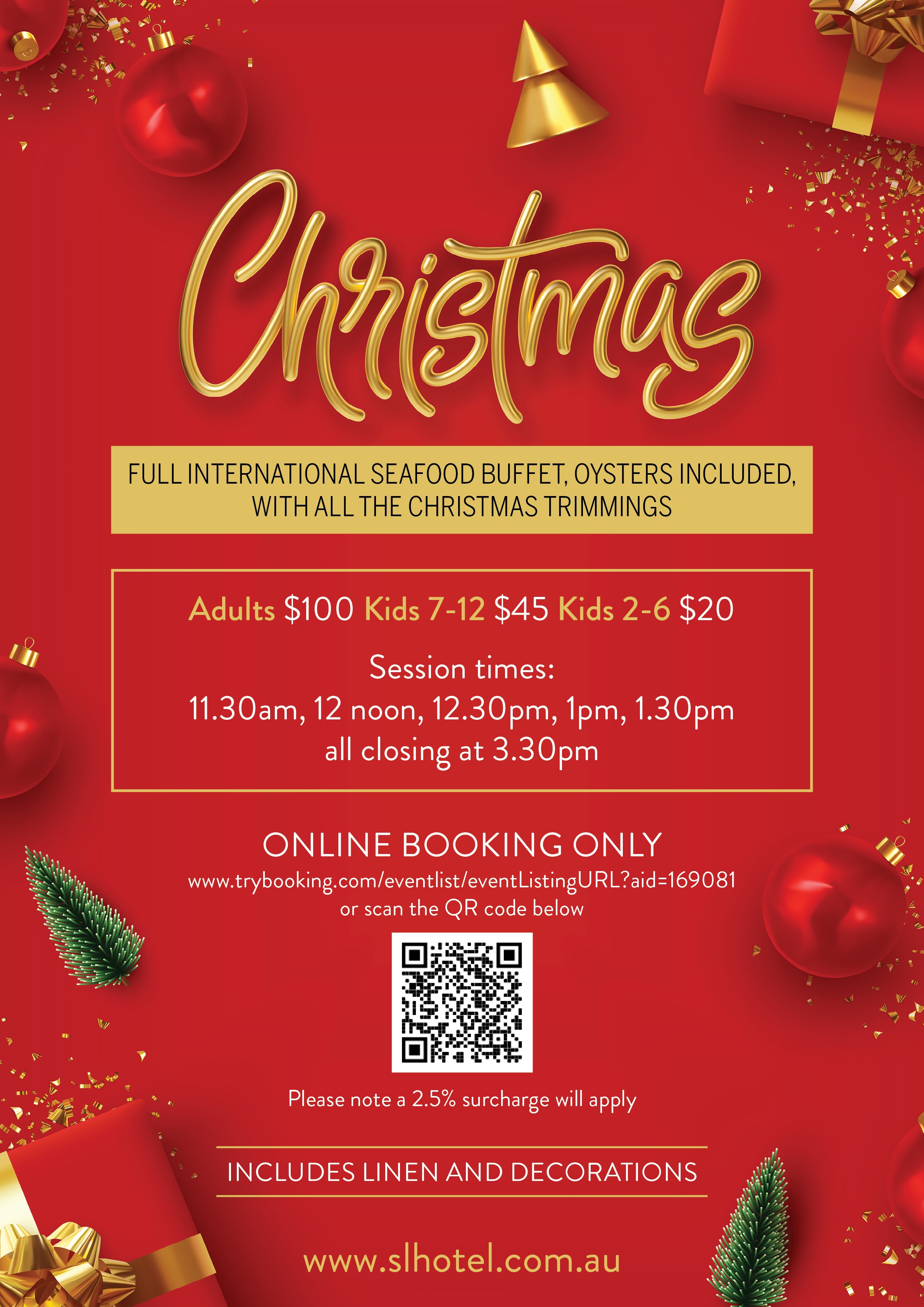 Christmas Day at the Sanctuary Lakes Hotel Tickets, Sanctuary Lakes