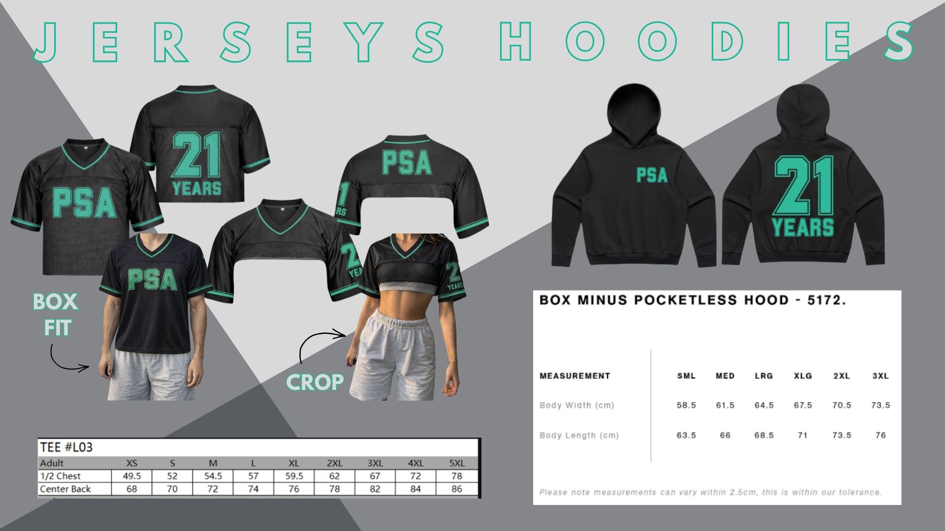 21st Year Merch