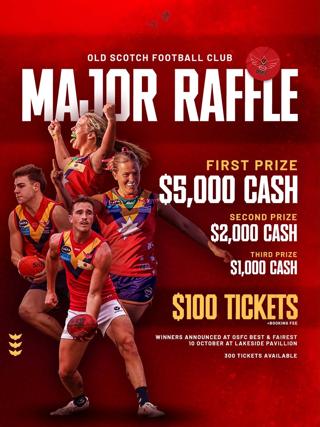 OSFC Major Raffle Tickets | TryBooking Australia