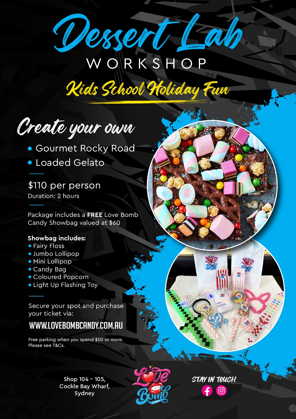 Dessert Lab at Love Bomb Candy Tickets, Love Bomb Candy