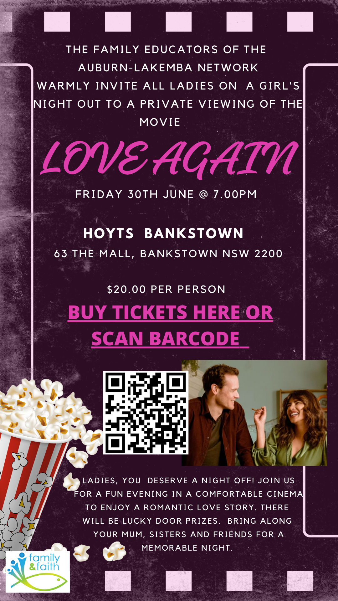 LOVE AGAIN (Private Viewing) HOYTS Bankstown Tickets, Hoyts Bankstown