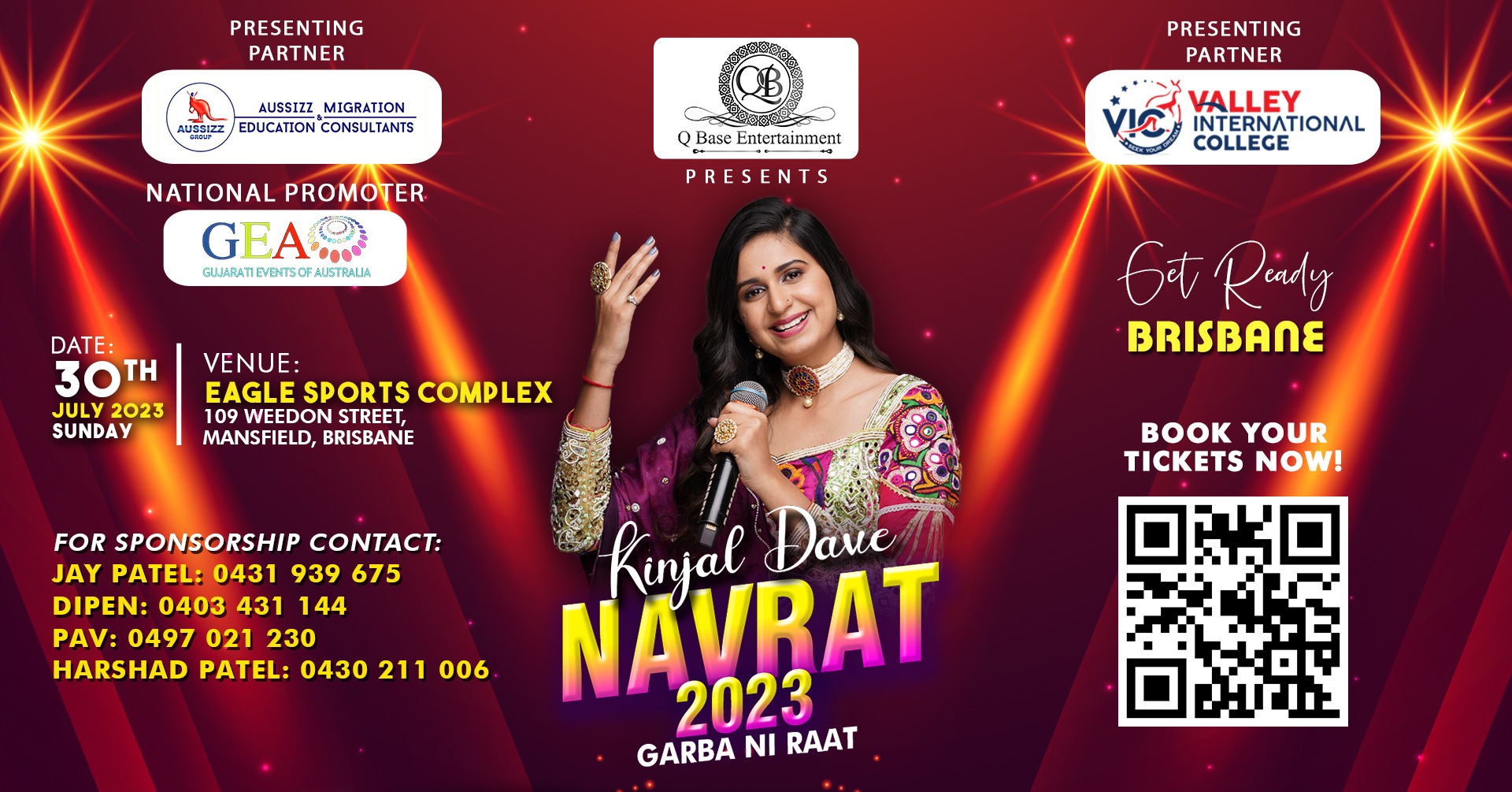 Navrat 2023 Garba Ni Raat with Kinjal Dave Tickets, Eagle Sports