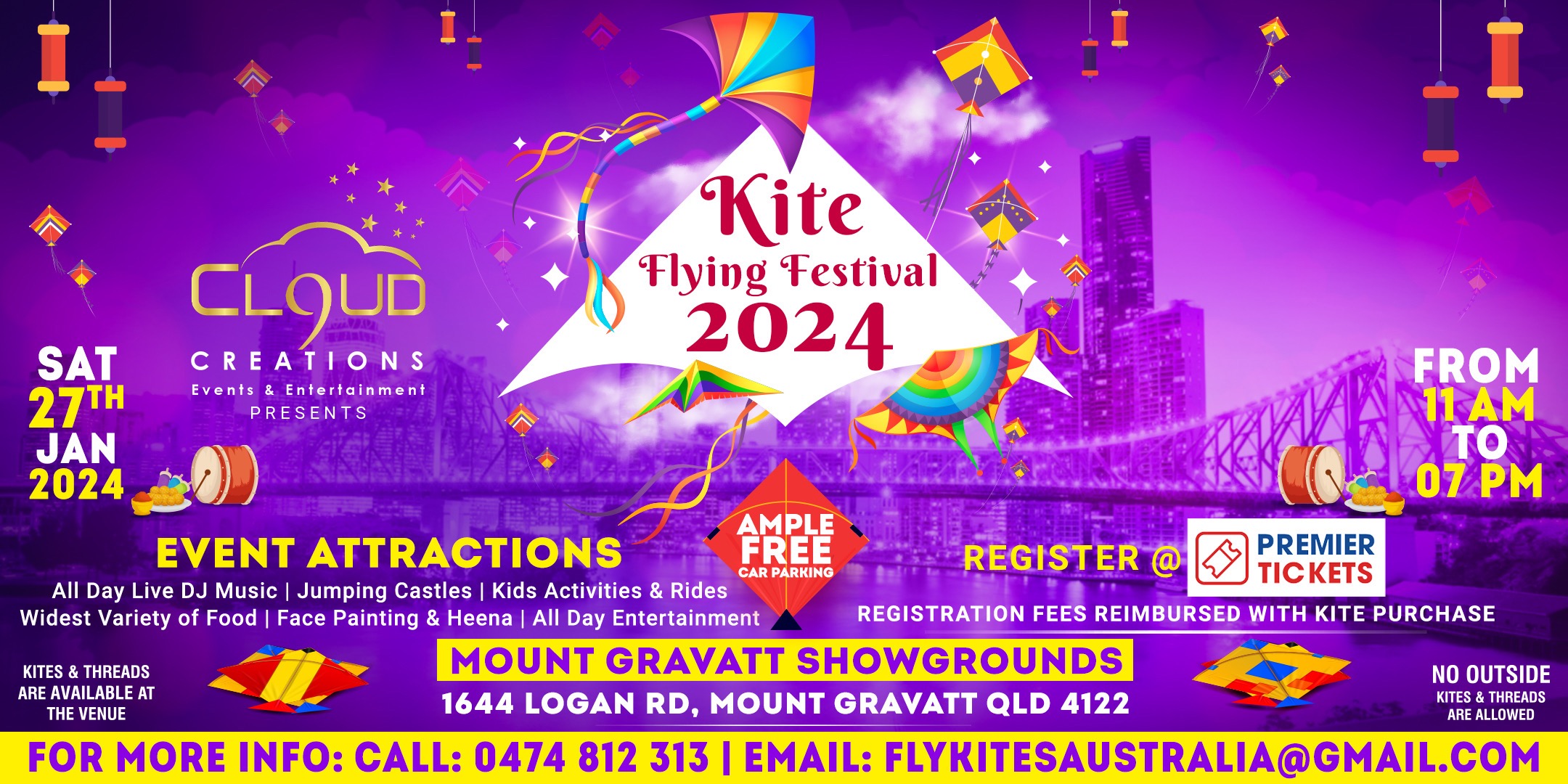 Kite Flying Festival Brisbane 2025 Tickets, Mount Gravatt Showgrounds