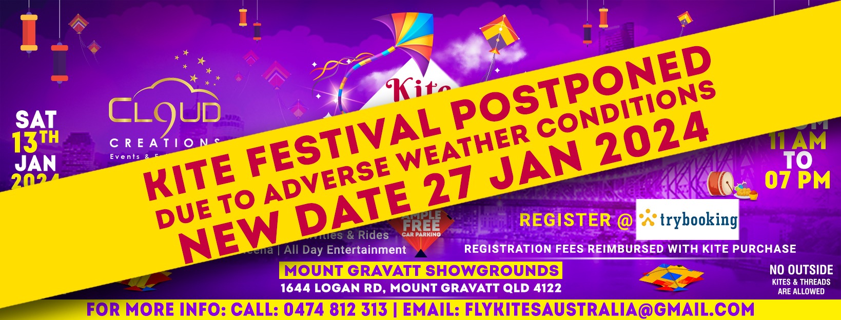 Kite Flying Festival Brisbane 2025 Tickets, Mount Gravatt Showgrounds