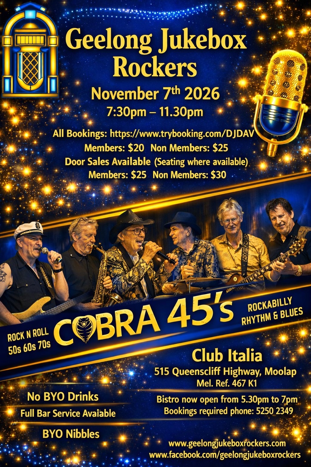 Geelong Jukebox Rockers - November Dance with Cobra 45s