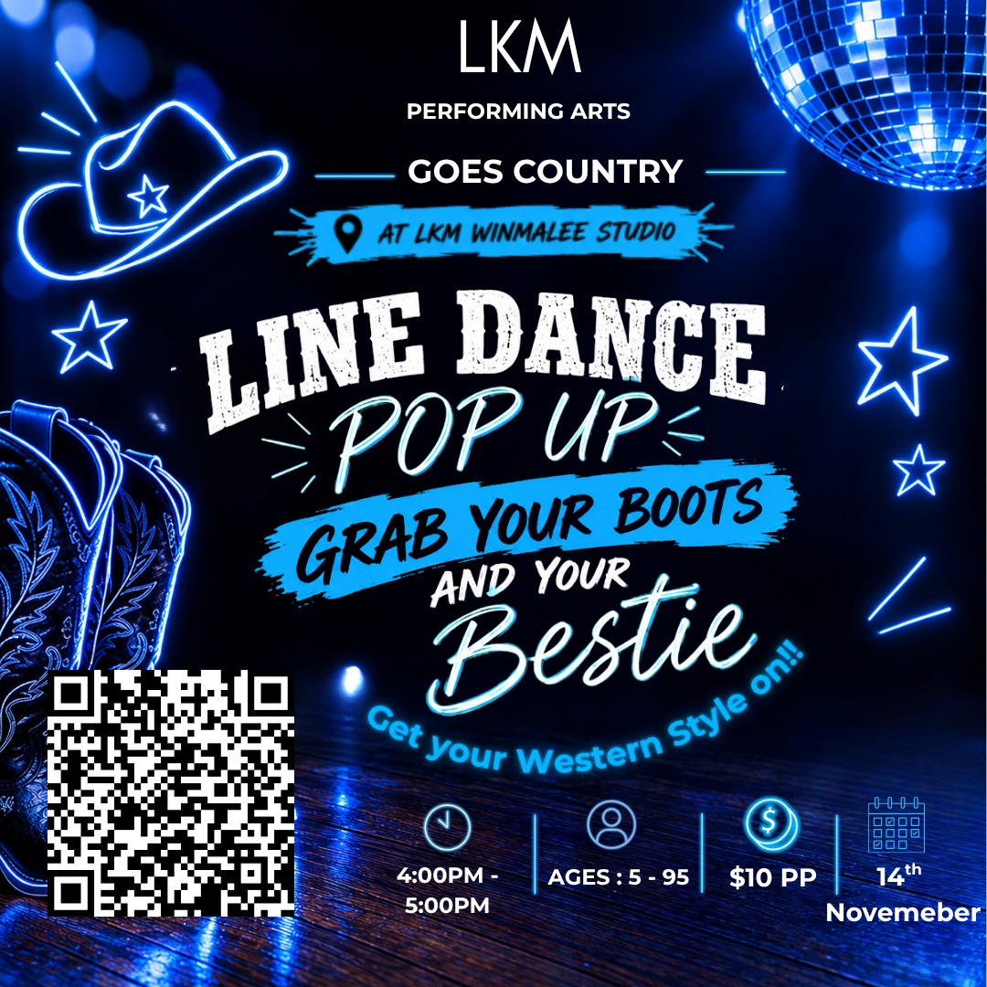 Line Dancing Tickets, LKM PERFORMING ARTS - WINMALEE STUDIO , Winmalee ...