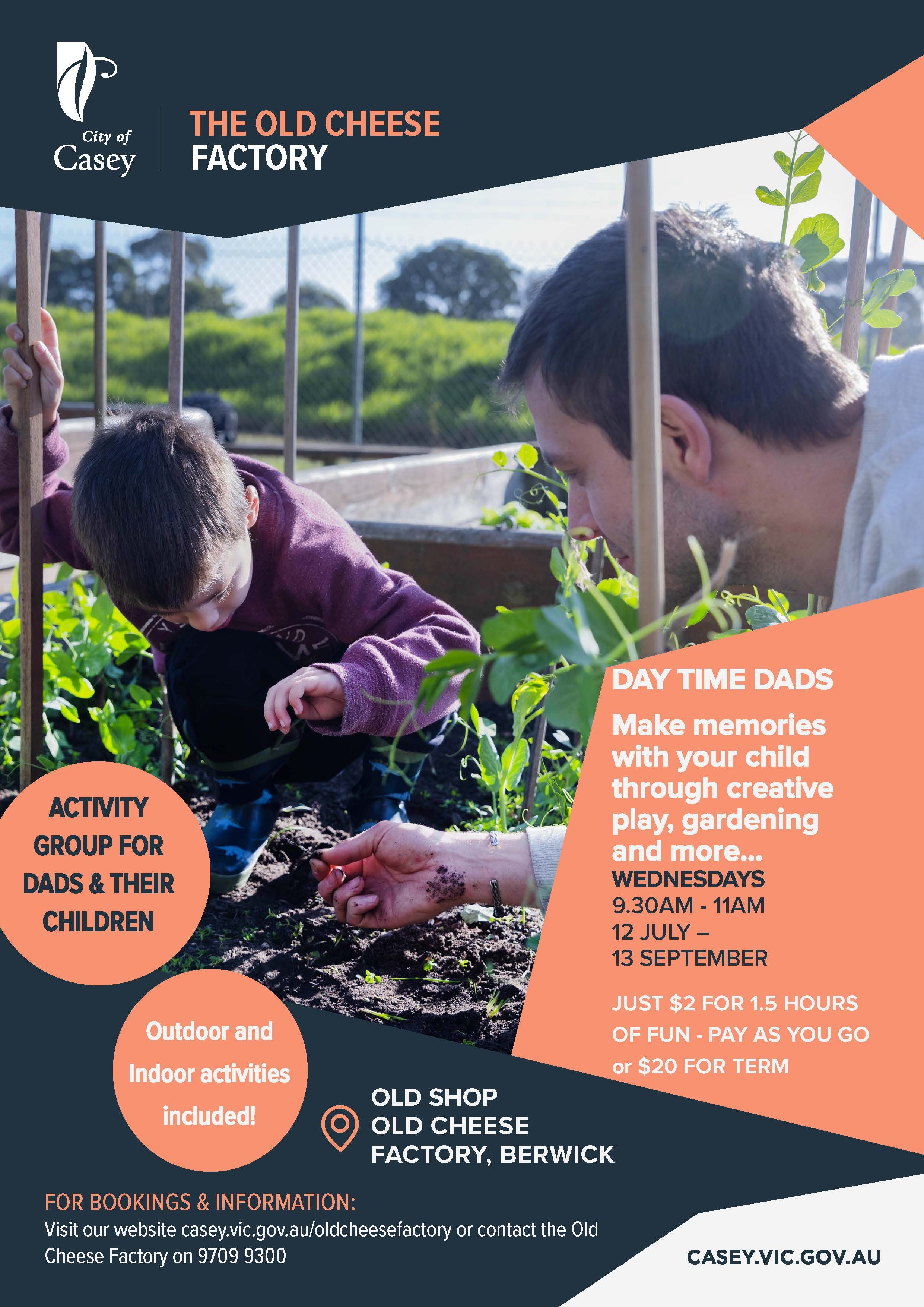 Day Time Dads Activity Group Old Cheese Factory Tickets, Old Cheese