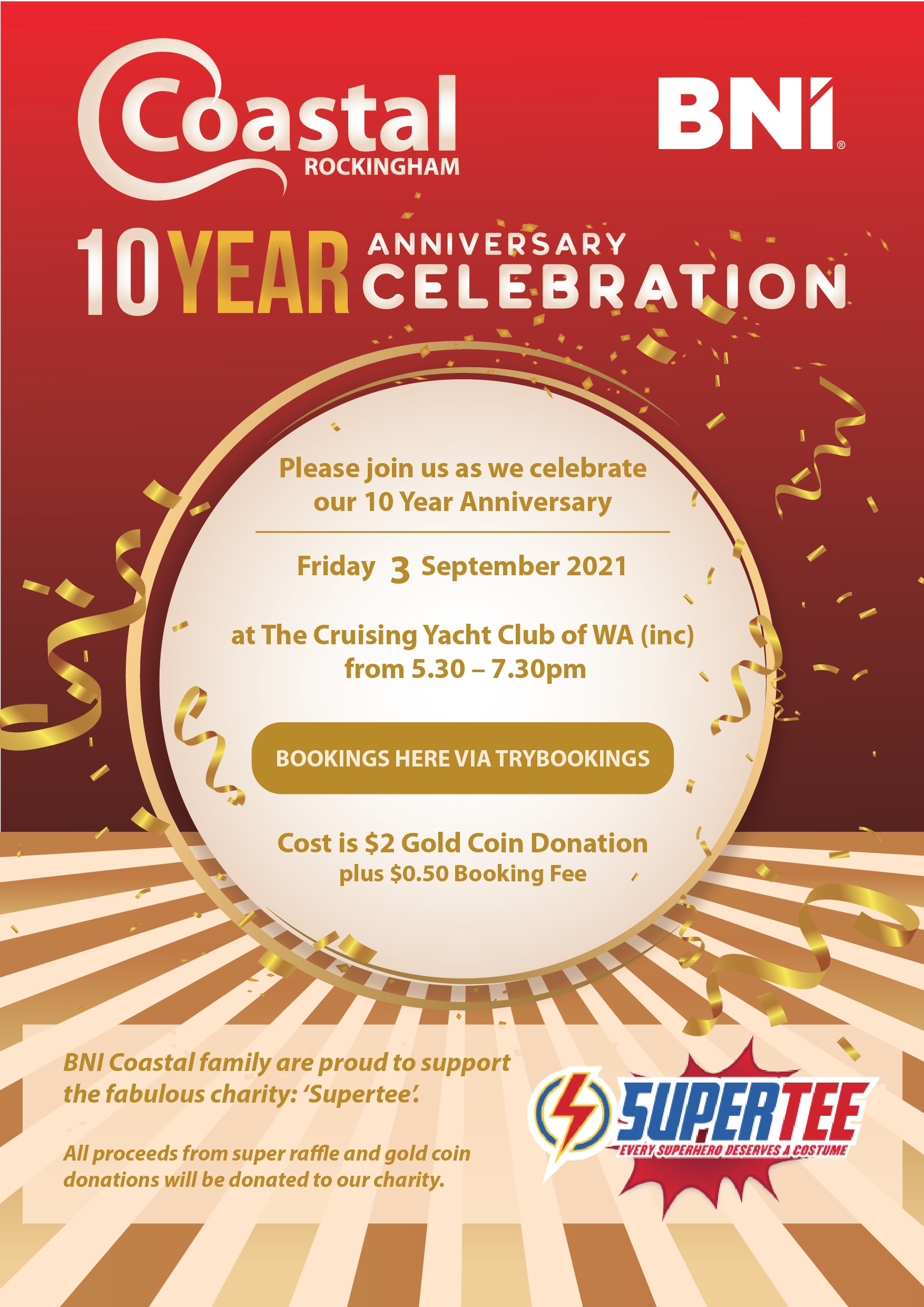 BNI Coastal Rockingham 10 Year Celebration Tickets, TCYC Rockingham