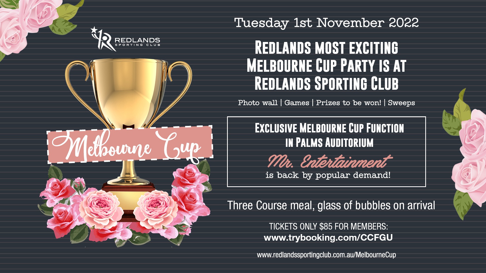 Melbourne Cup Luncheon Tickets, Redlands Sporting Club, Wellington