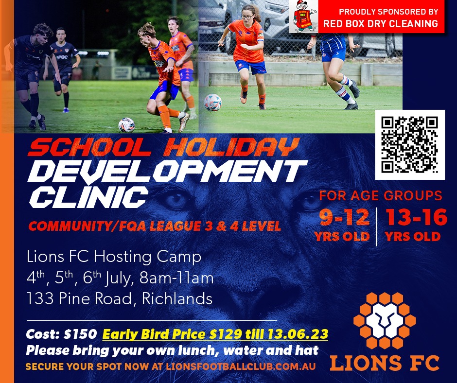 Lions FC July Holiday Development Clinic 2023 Tickets, Lions FC