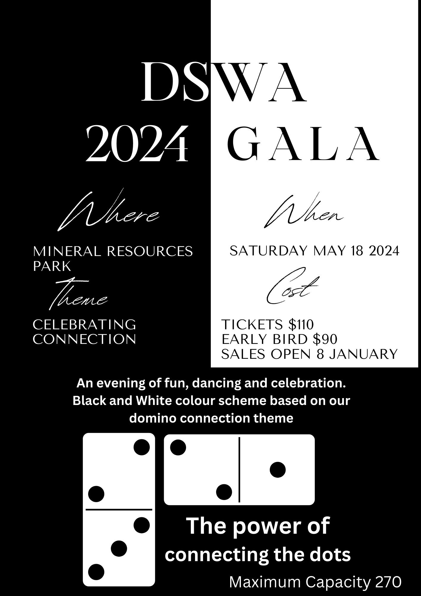 2024 DSWA Gala Dinner Tickets, Mineral Resources Park , Lathlain