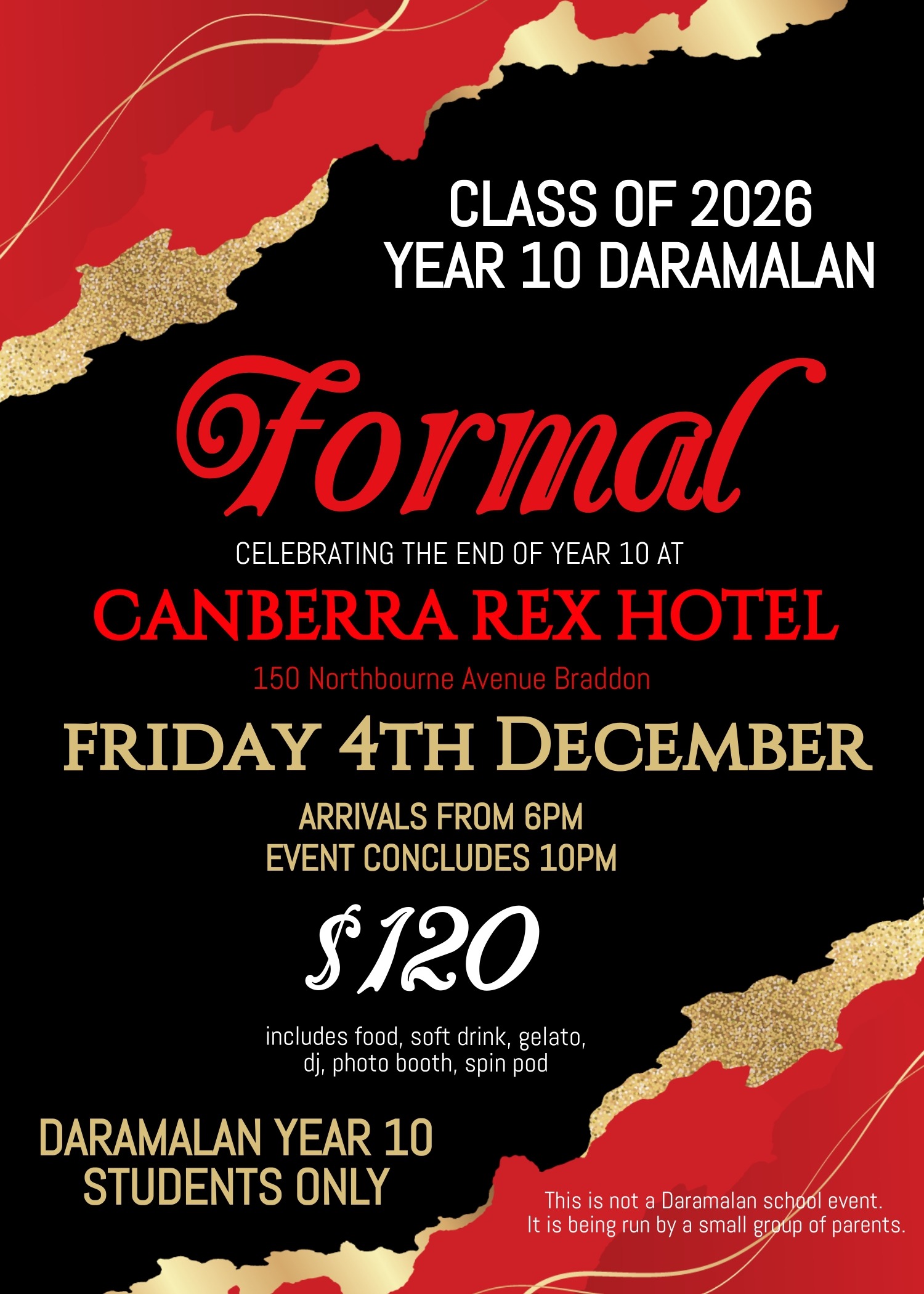 Year 10 Class of 2026 Formal