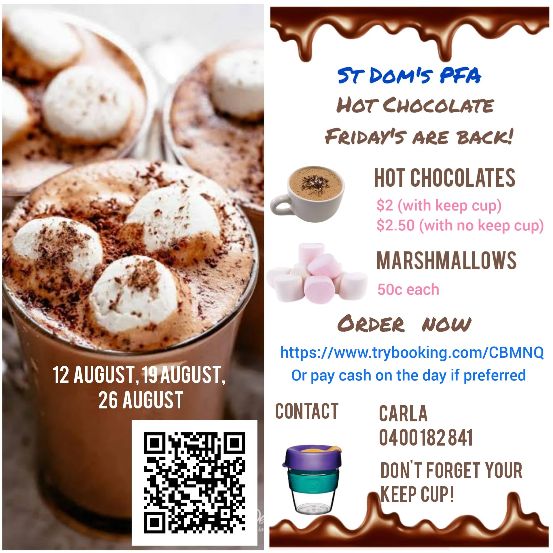 Hot Chocolate Friday's Tickets TryBooking Australia