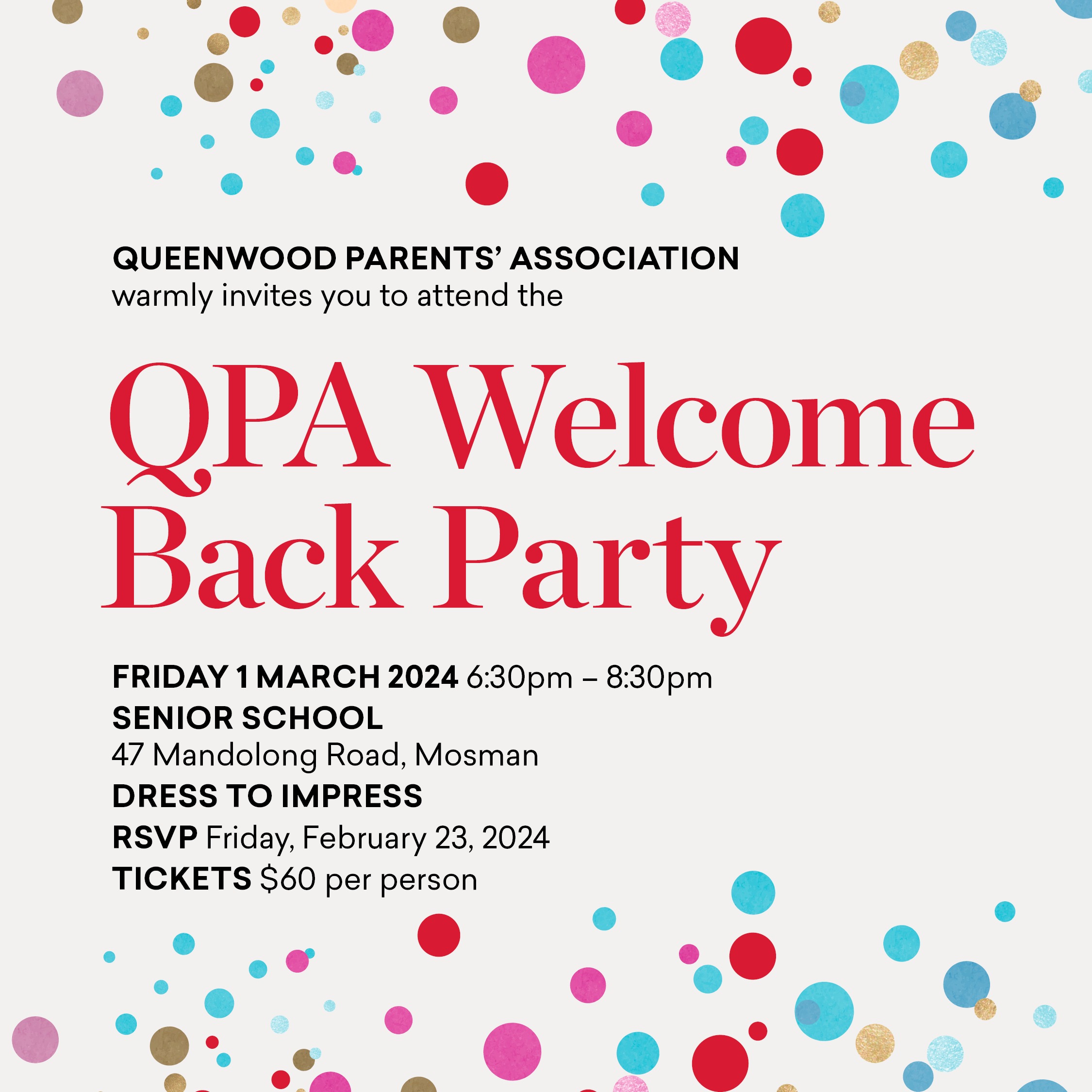 Queenwood Back Party 2024 Tickets, Senior School (Medway Campus