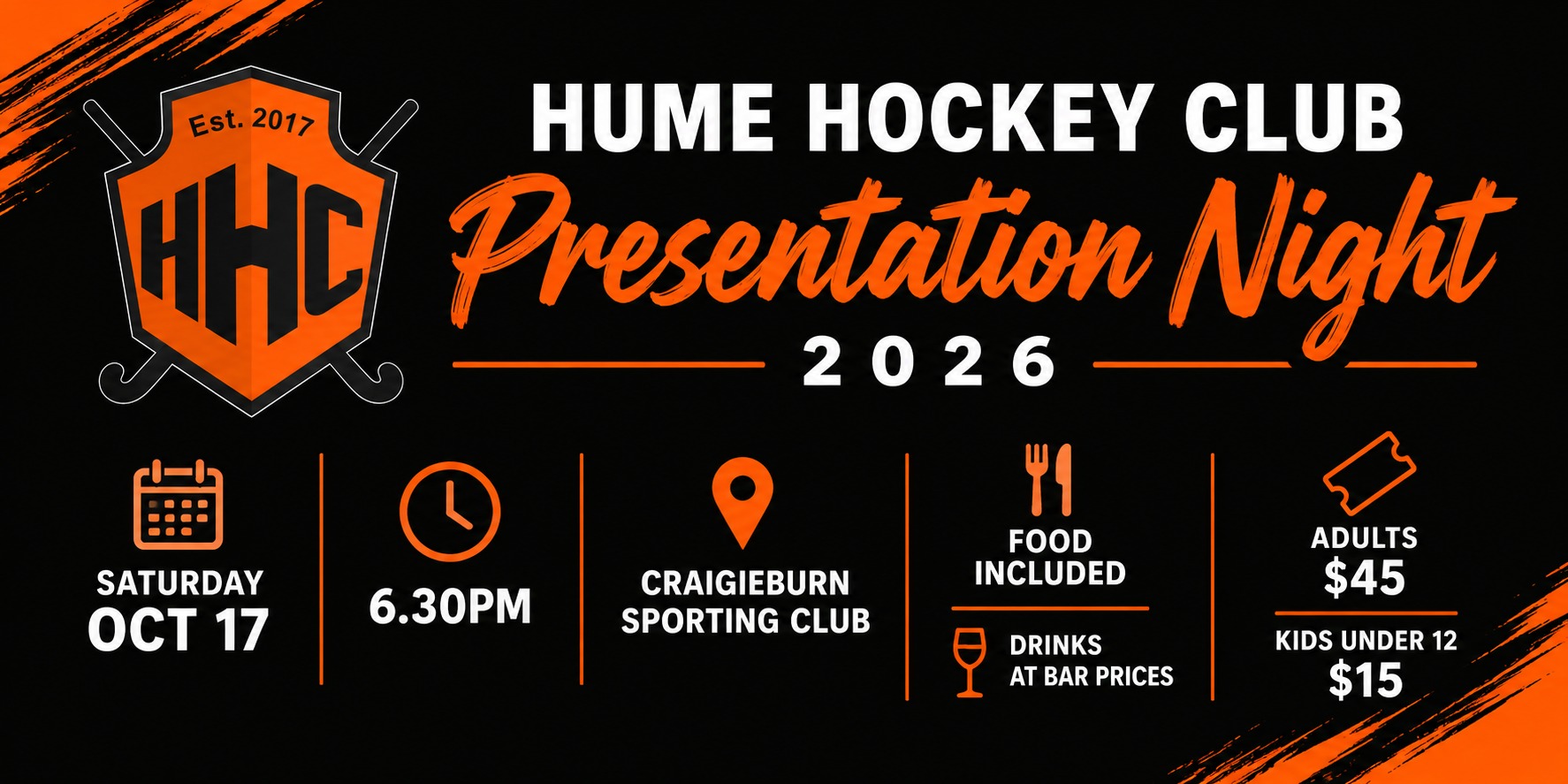 Hume Hockey Club Presentation Night 2026
