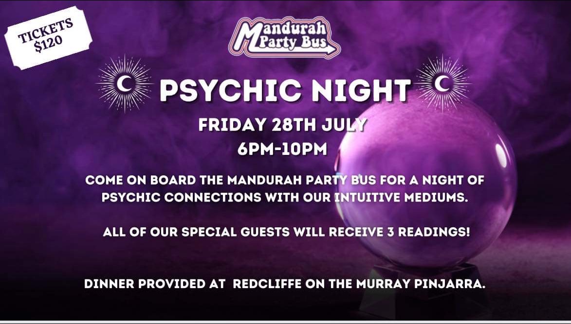 Psychic Night Tickets, Redcliffe on the Murray TryBooking Australia