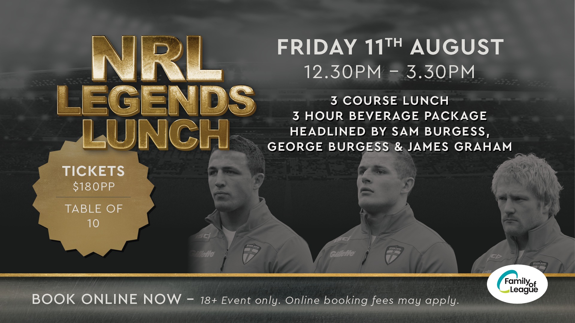 NRL Legends Lunch at Brothers Leagues Club Cairns Tickets, Brothers
