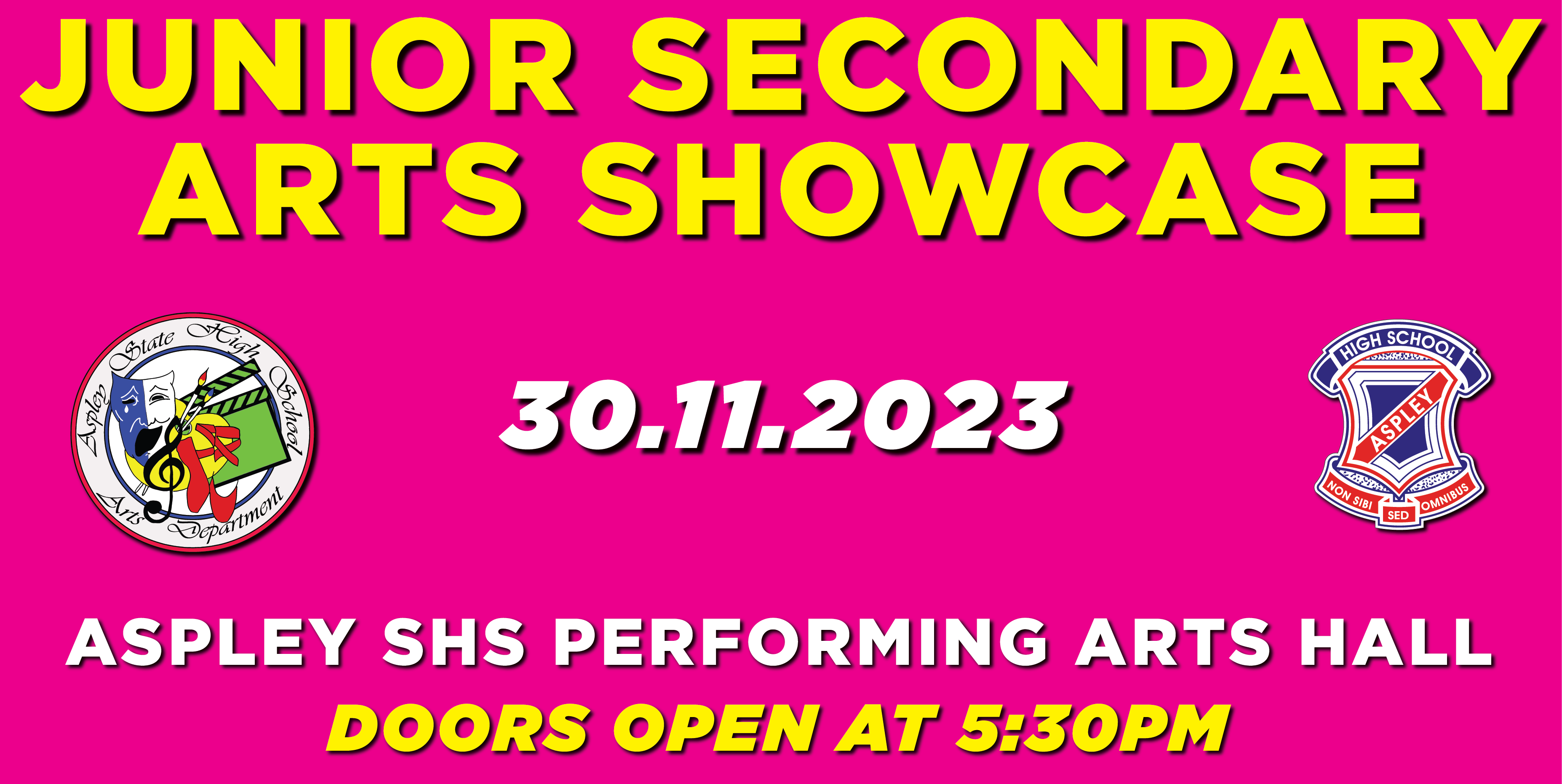 Aspley SHS Junior Secondary Arts Showcase 30.11.2023 Tickets, Aspley