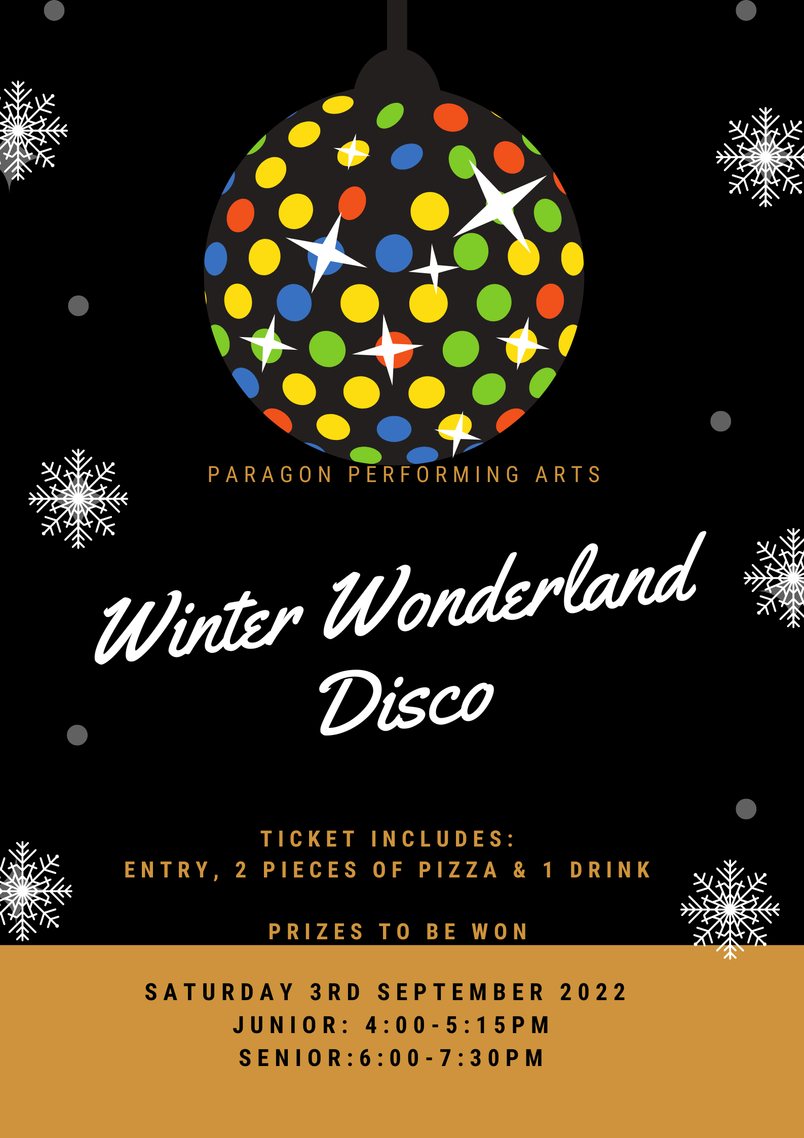 Paragon Performing Arts Winter Wonderland Disco Tickets, Paragon