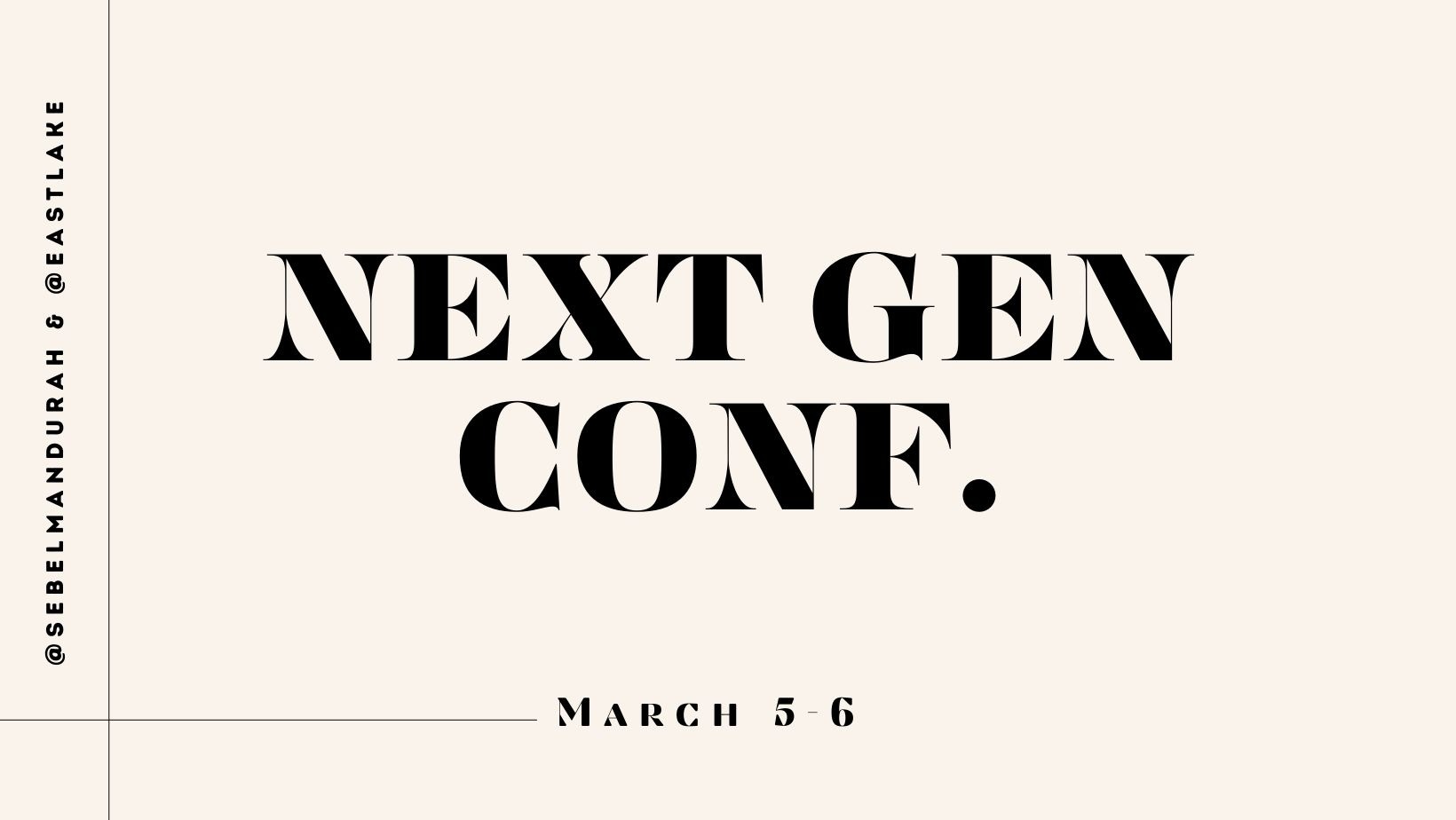 Next Gen Conf 2024 Tickets, Eastlake Church, Greenfields TryBooking