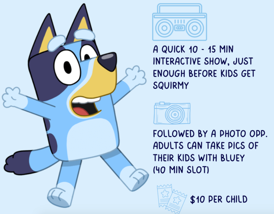Bluey Concert Tickets, Grange Road Kindergarten, Sandringham