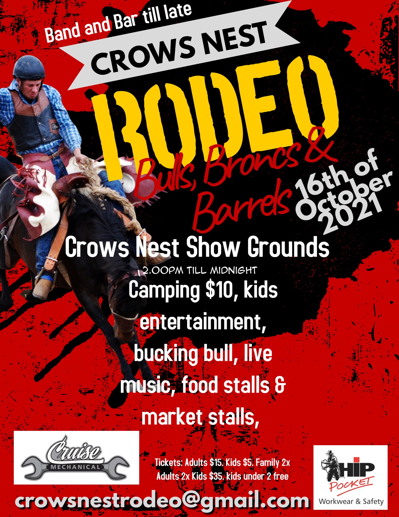Crows Nest Rodeo Tickets, Crows Nest Show Grounds, Crows ...