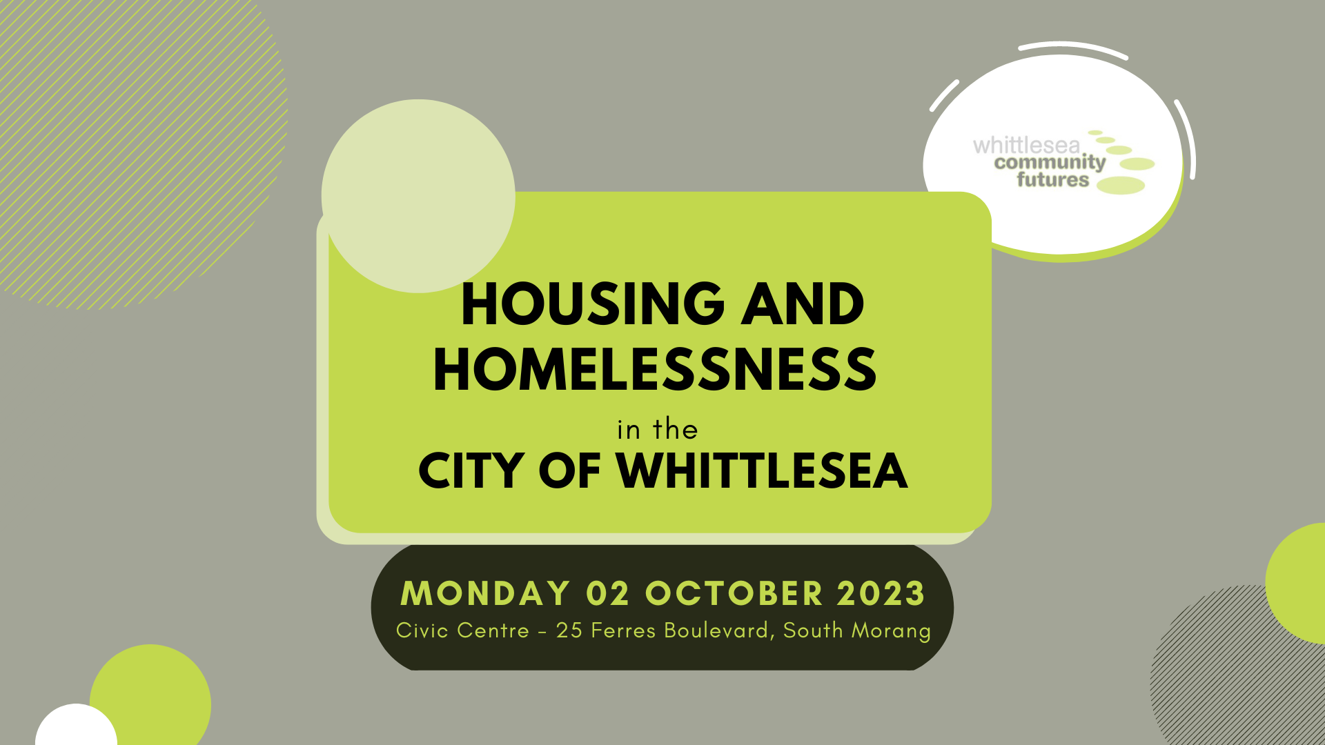 Whittlesea Community Futures Housing and Homelessness Tickets, Civic