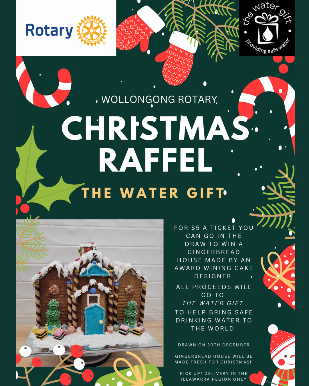 Sticker For Raffle All I Want for Christmas is Clean Water - Raffle Tickets | TryBooking ...