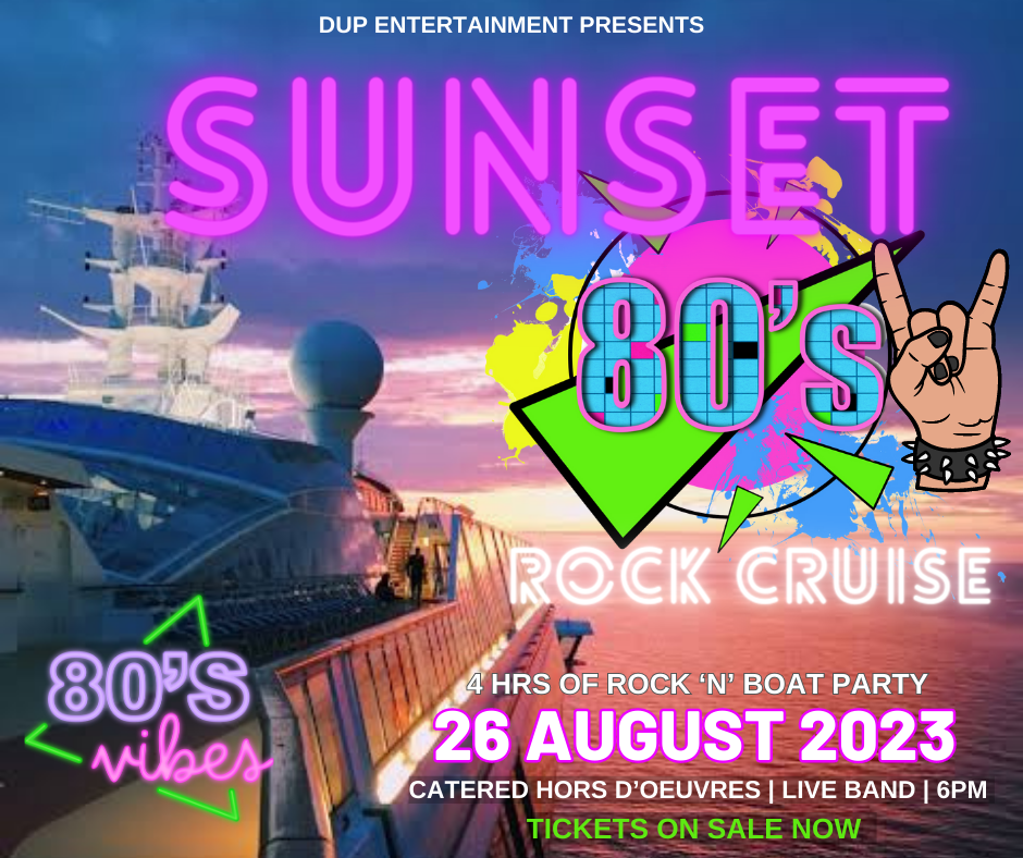 The Dress Up Party Sunset 80s Rock Cruise Tickets, Port Adventure