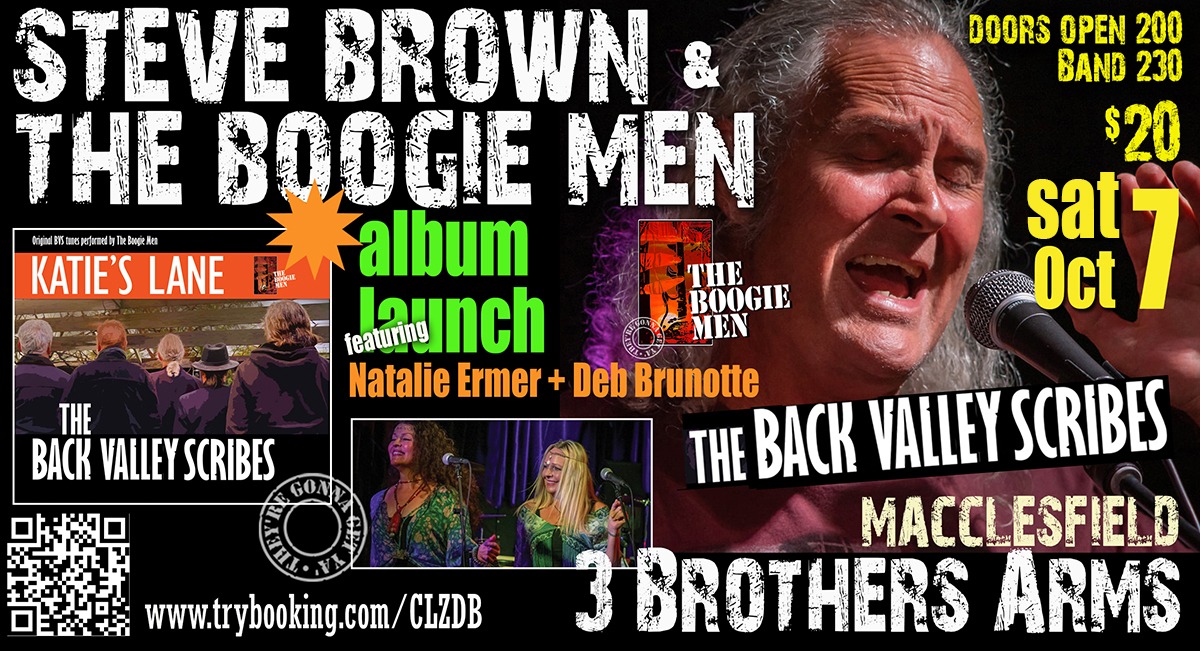 The Boogie Men Album Launch 3 Brothers Arms Macclesfield Tickets, Three ...